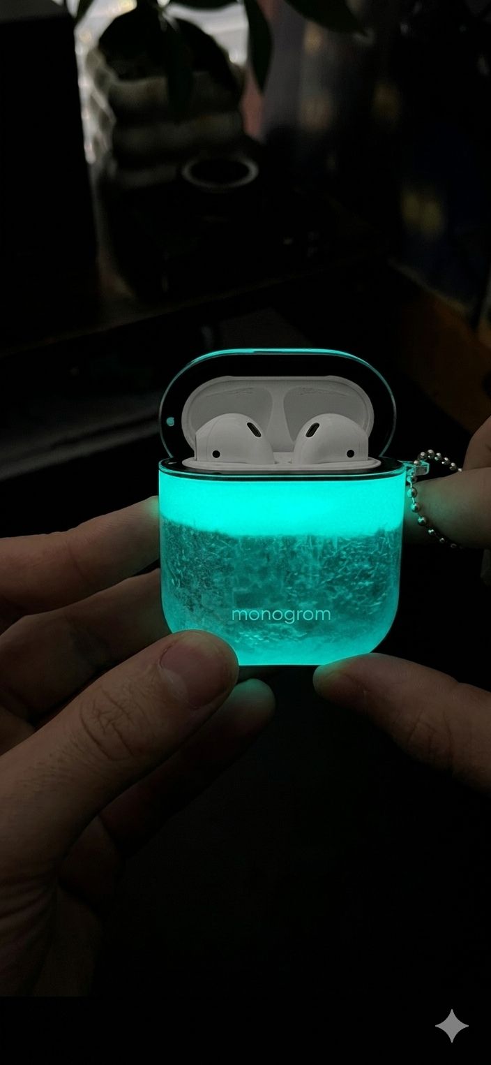 MONØGROM — Karanlıkta ışıldayan AirPods kılıfı